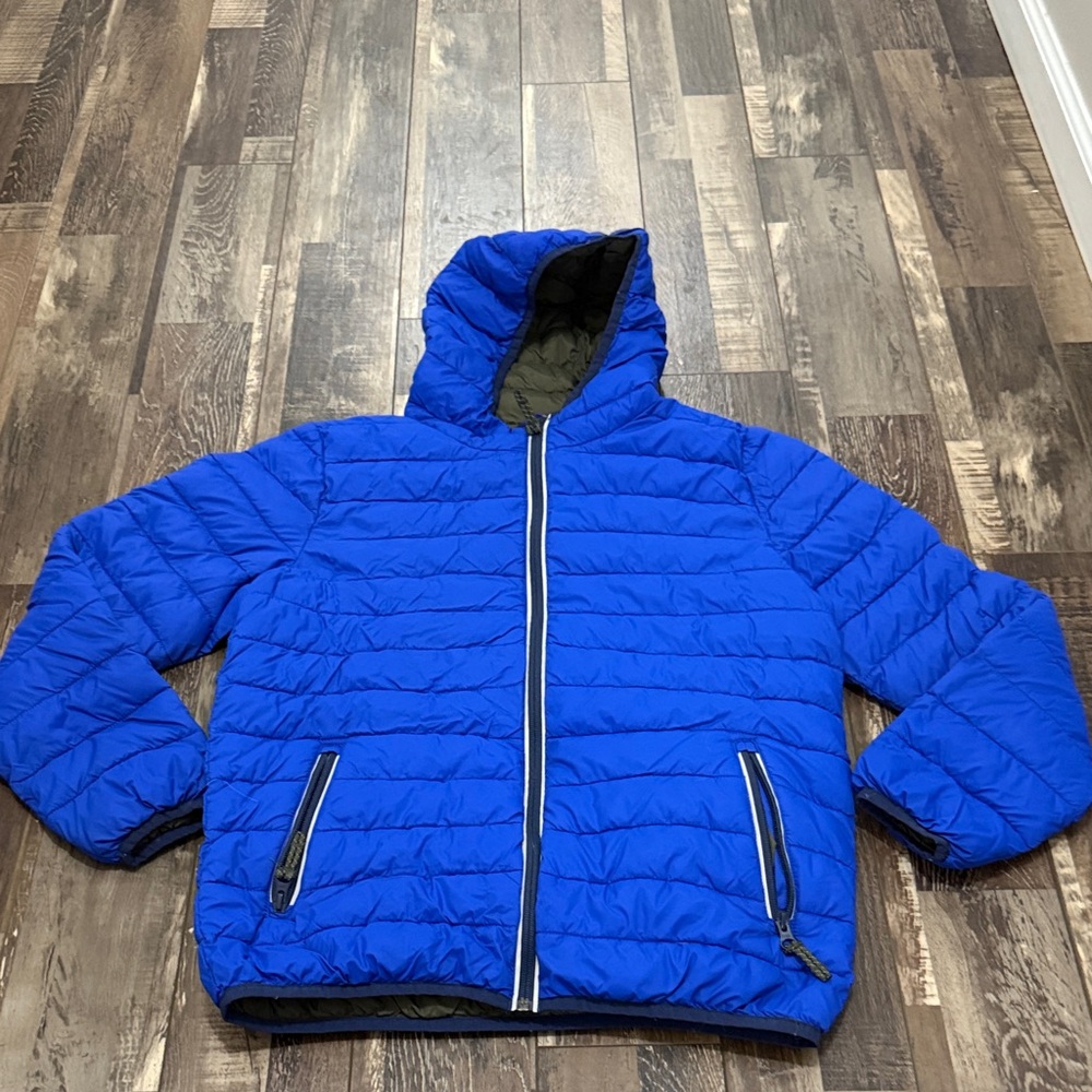 Mini Boden‎ Blue Puffer Jacket